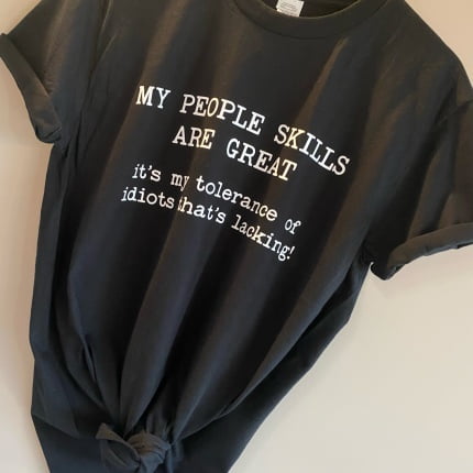 'MY PEOPLE SKILLS ARE GREAT...'