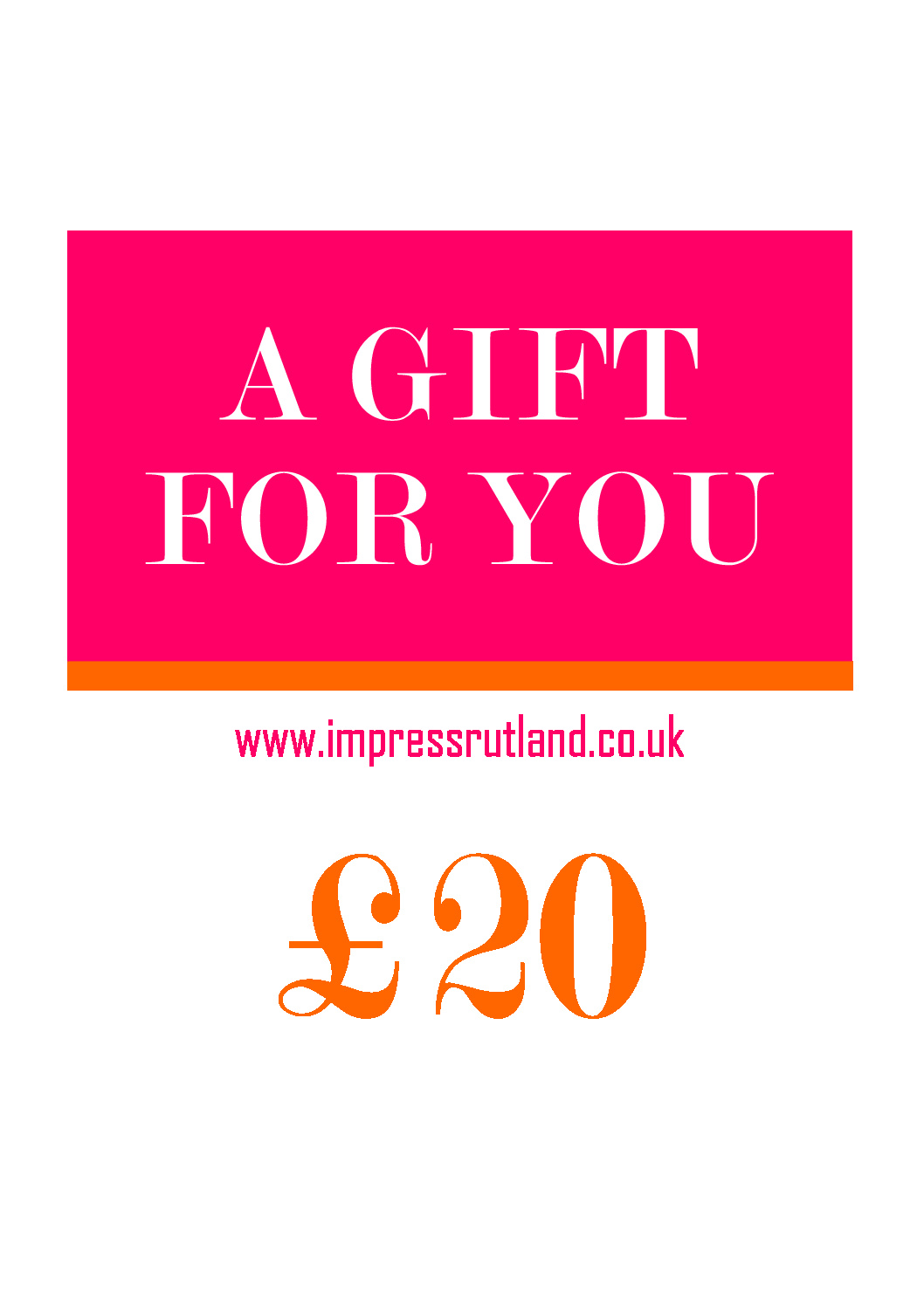 £20 GIFT VOUCHER