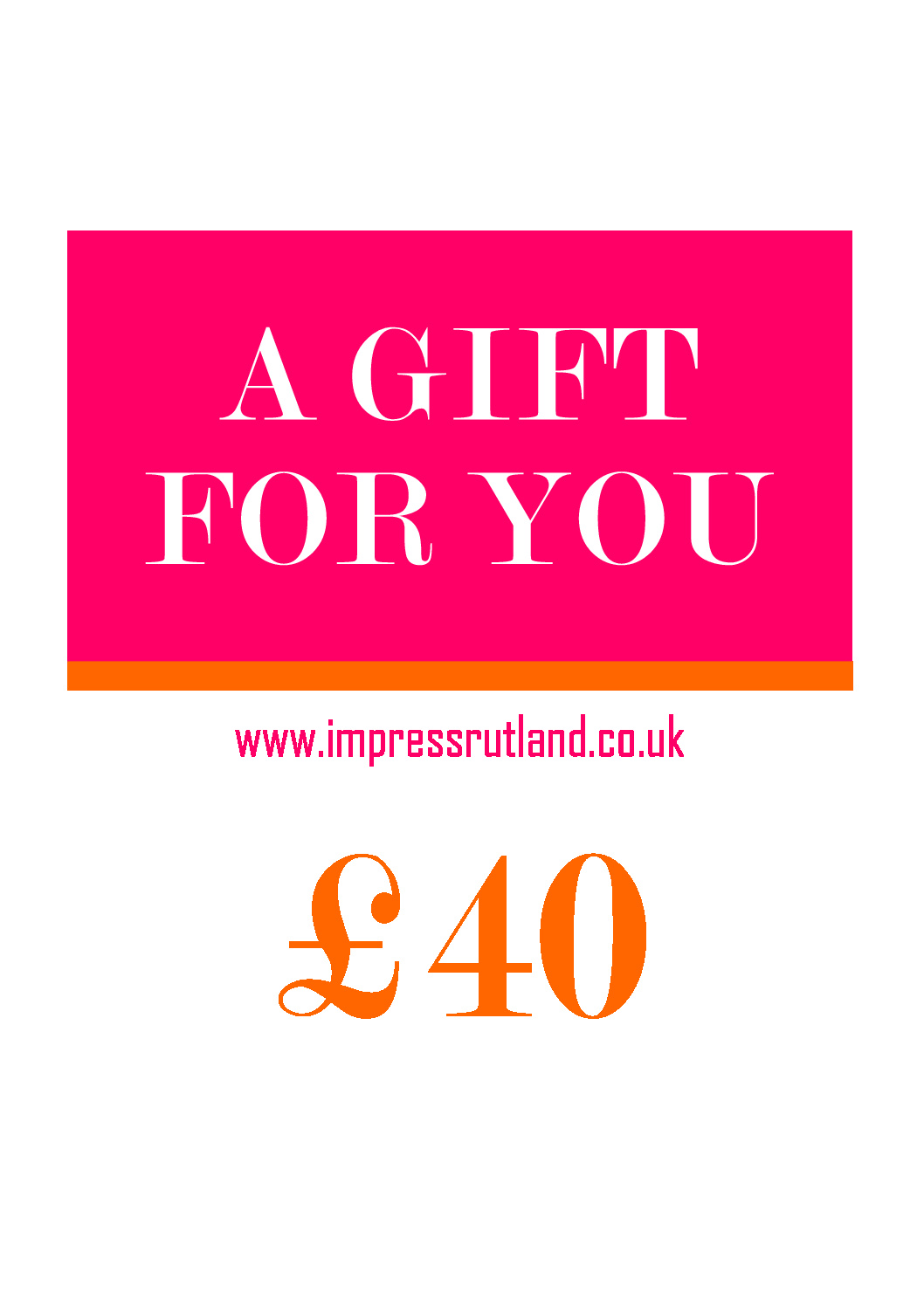 £40 GIFT VOUCHER