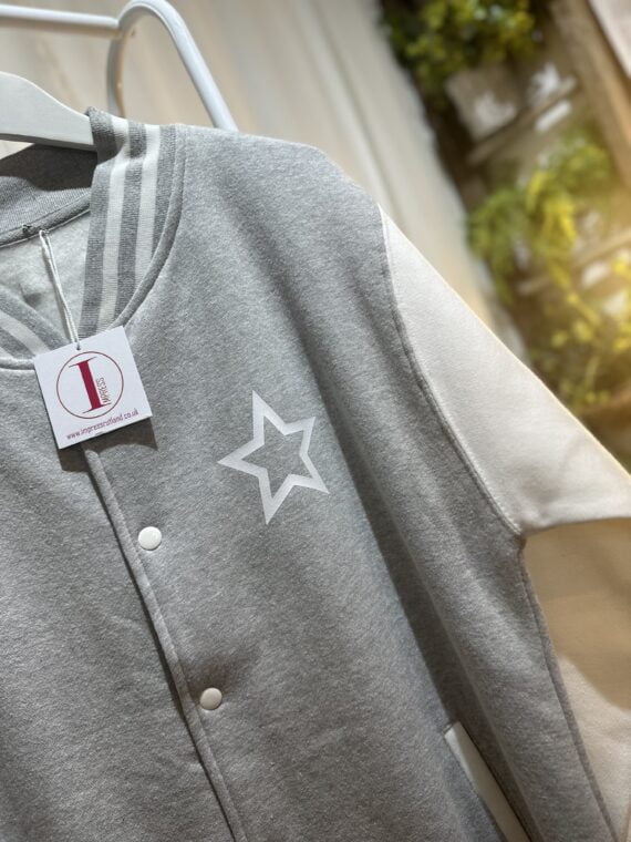 THE LOLA VARSITY JACKET - STAR OUTLINE TRIO