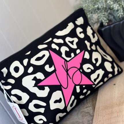 FULL LEOPARD & STAR MAKEUP BAG/POUCH